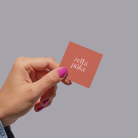 Personalizētas kvadrāta uzlīmes ar Tavu logo