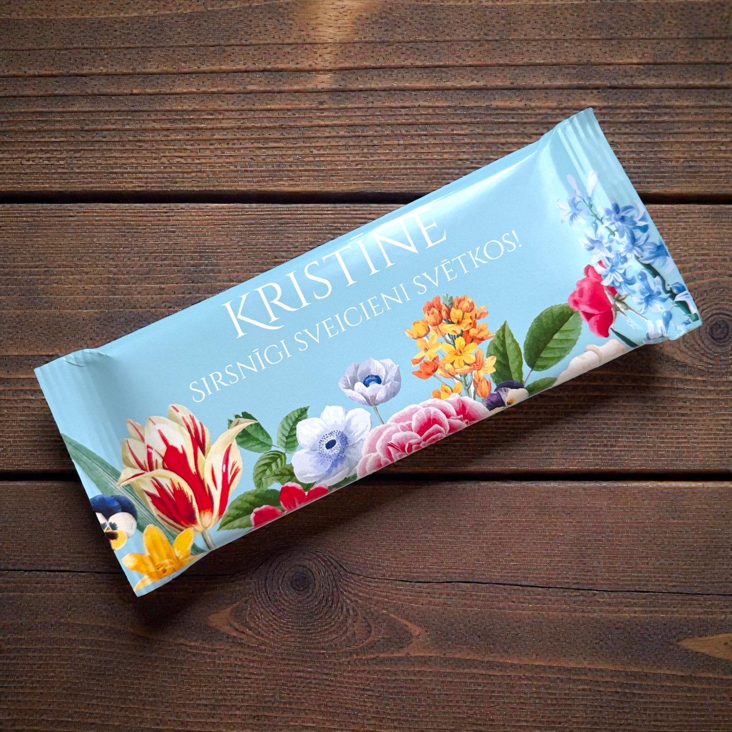 PAVASARIS - personalizēta šokolāde ar tekstu