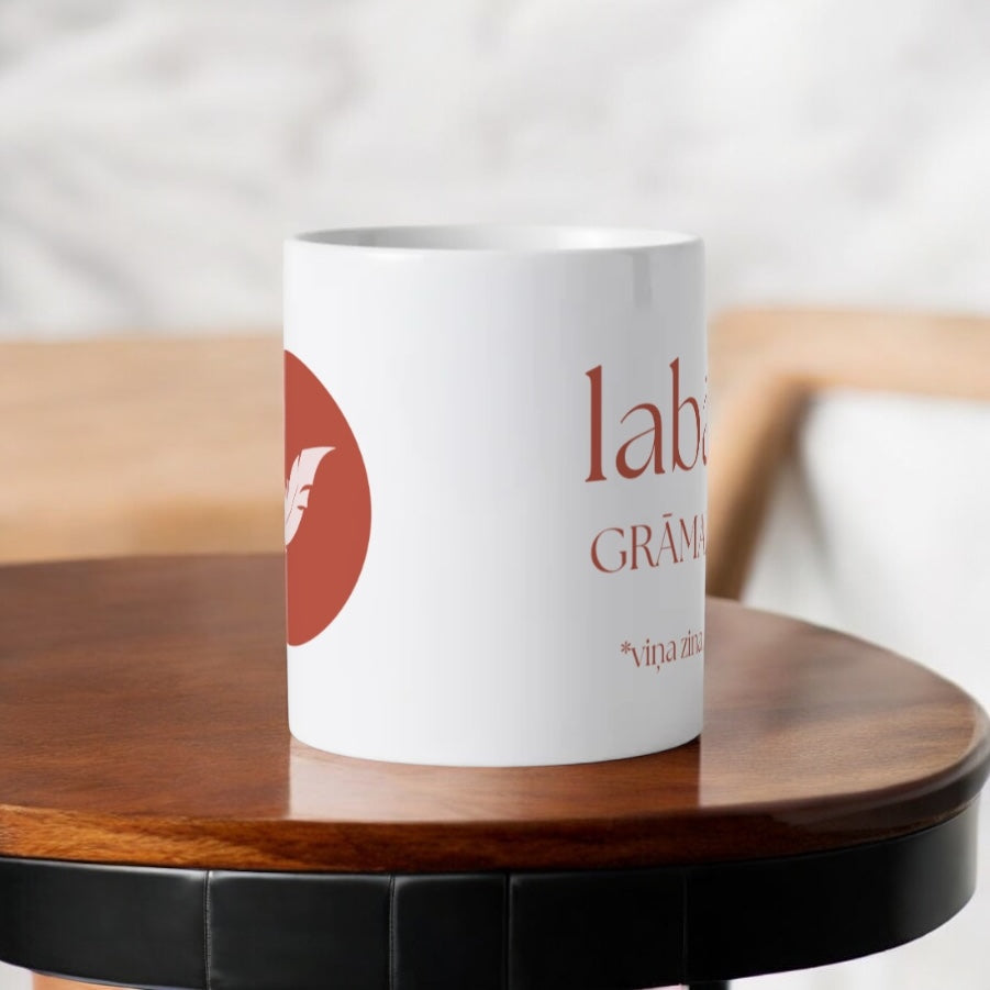 Personalizēta krūze ar tavu logo un tekstu - Zelta Pūka