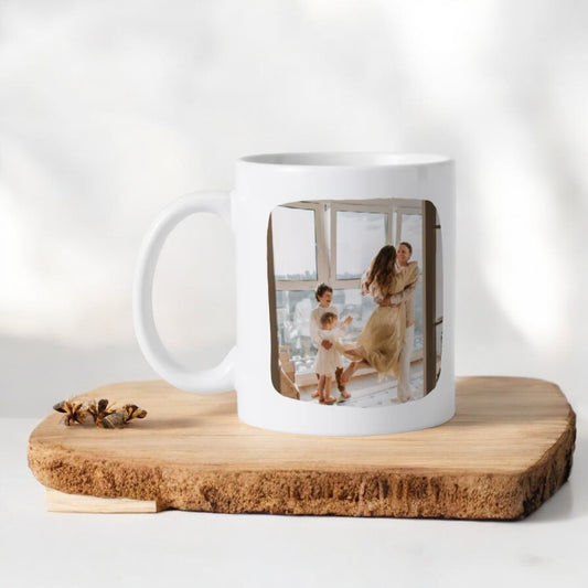 Personalizēta krūze ar fotogrāfiju un tavu tekstu - Zelta Pūka