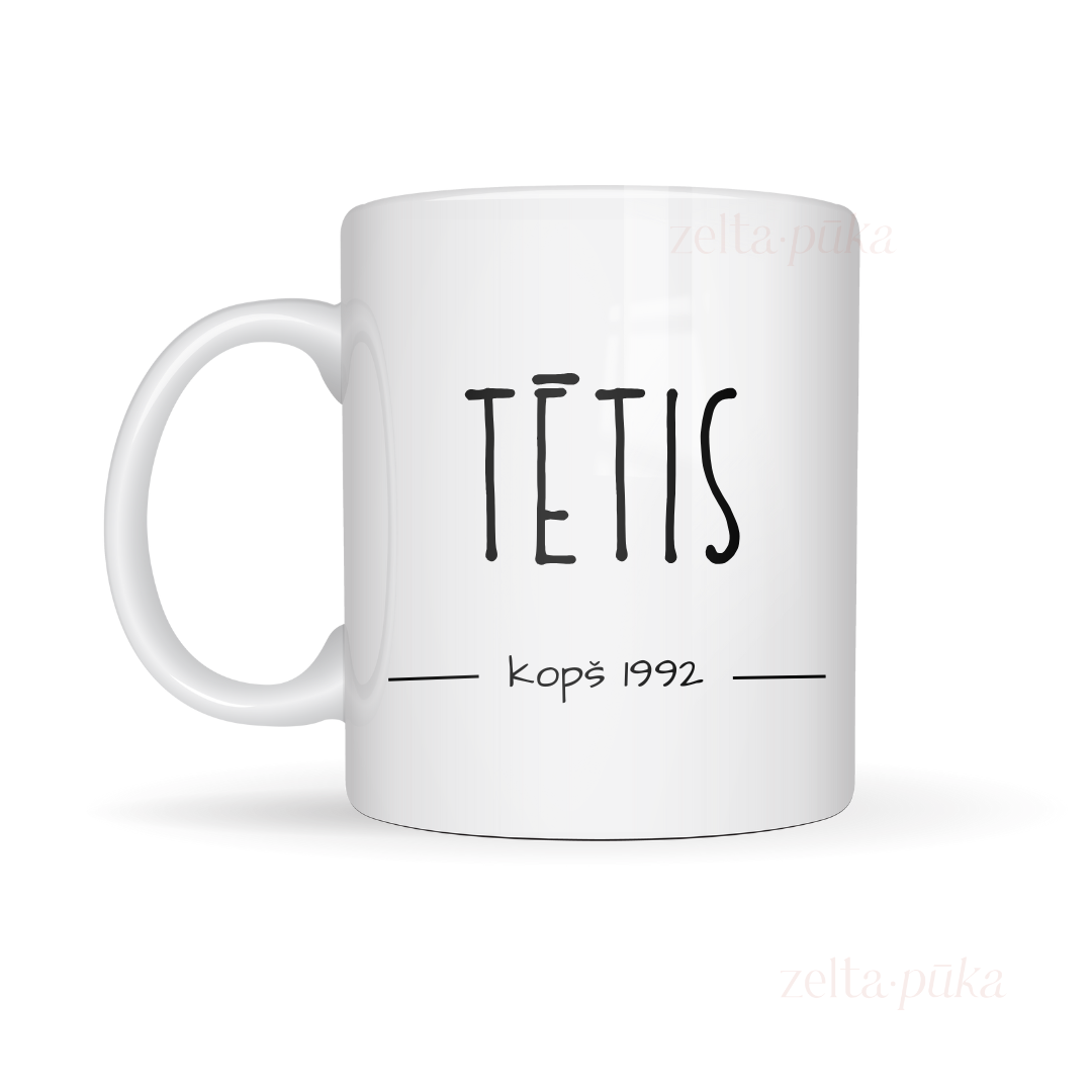 Personalizēta krūze - tētis kopš...