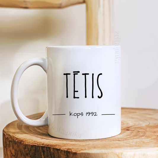 Personalizēta krūze - tētis kopš...