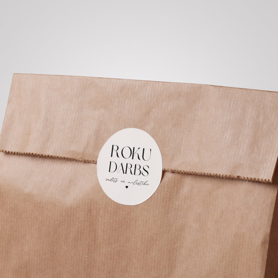 ROKU DARBS - uzlīmes tavam iepakojumam 200gb.