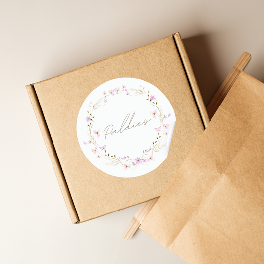 PALDIES - maigu ziediņu uzlīmes iepakojumam 200gb.