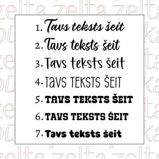 Personalizēts auduma maisiņš ar apdruku - Zelta Pūka