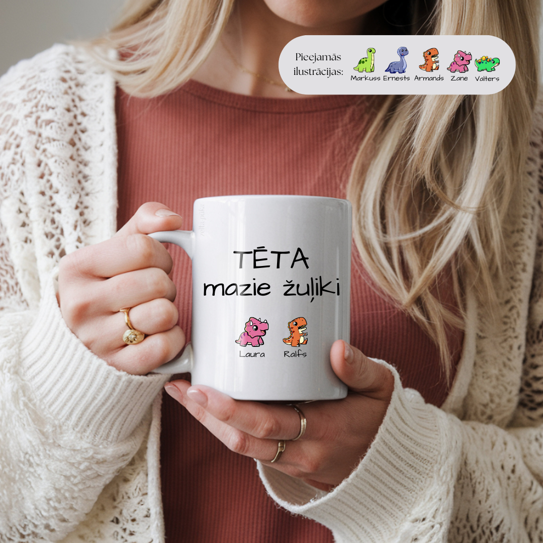 Mazie žuļiki · personalizēta krūze - Zelta Pūka