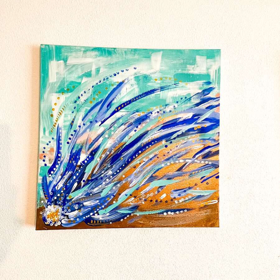 Gleznu komplekts 3gb. 40x40cm - CEĻOJUMS - Zelta Pūka