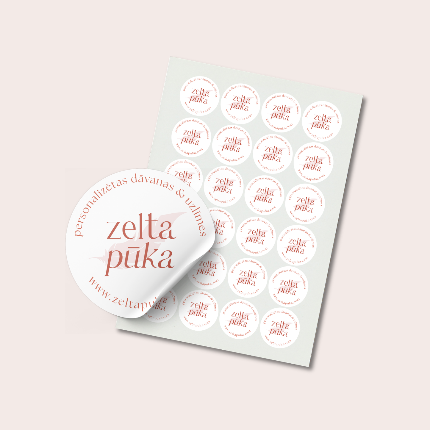 Personalizētas apaļas uzlīmes ar Tavu logo