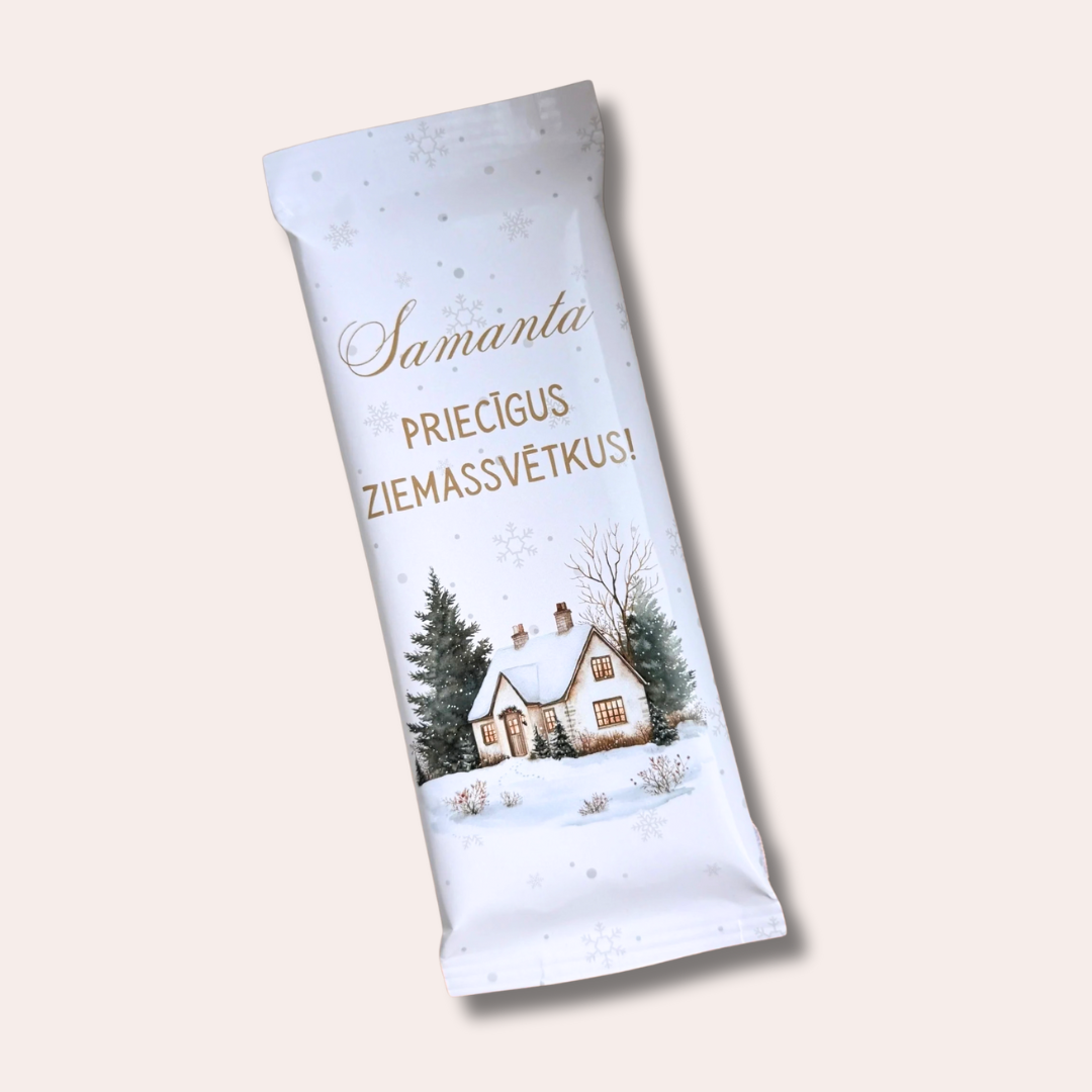 BOHO ZIEMASSVĒTKI - personalizēta šokolāde ar vārdu