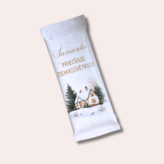 BOHO ZIEMASSVĒTKI - personalizēta šokolāde ar vārdu