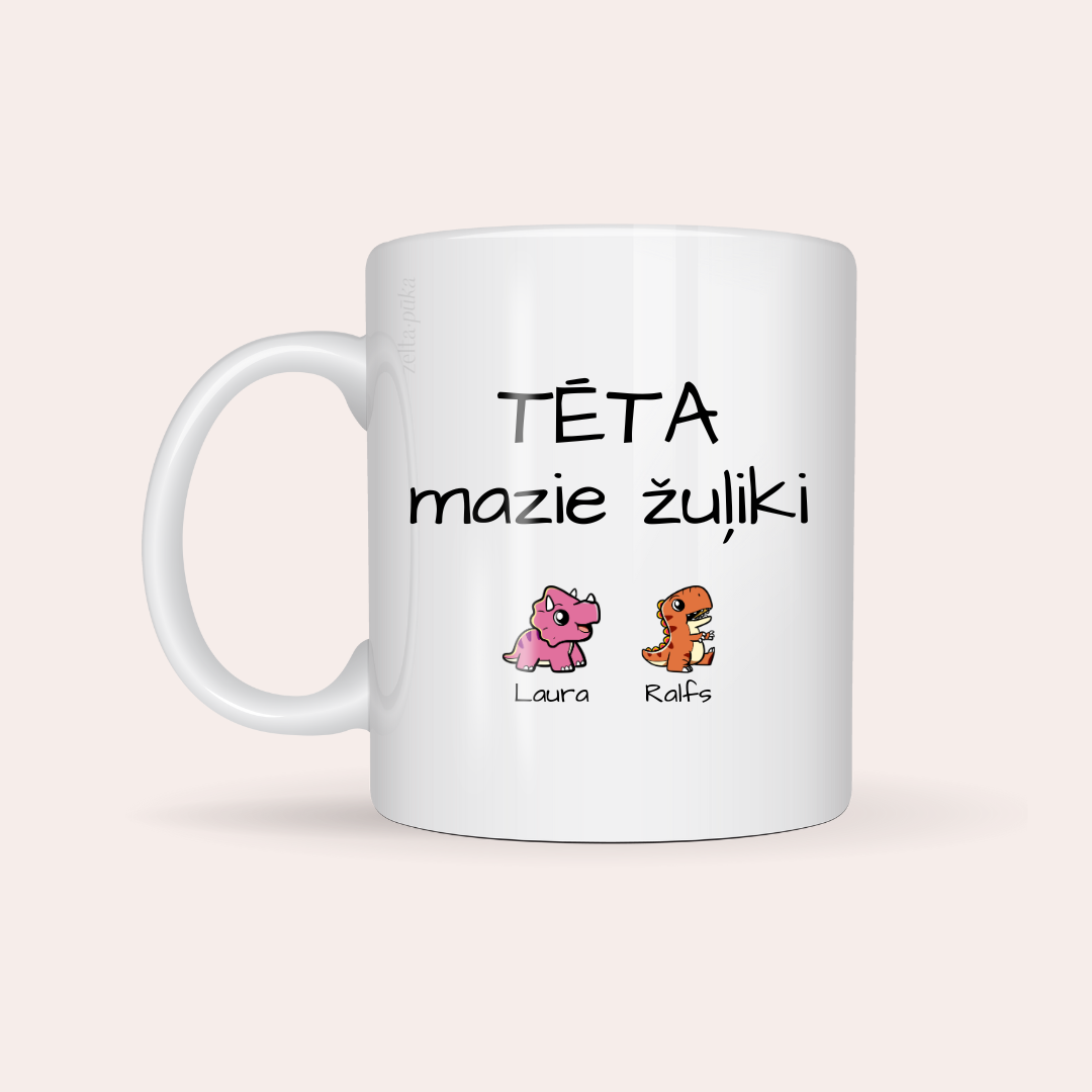 Mazie žuļiki · personalizēta krūze - Zelta Pūka