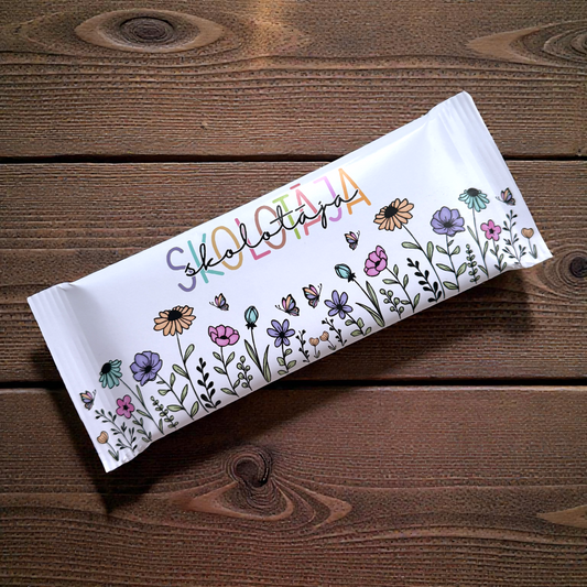 SKOLOTĀJA - personalizēta šokolāde ar gatavu dizainu