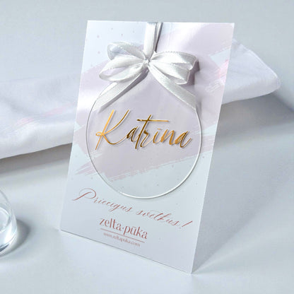 Akrila eglītes rotājums VĀRDS