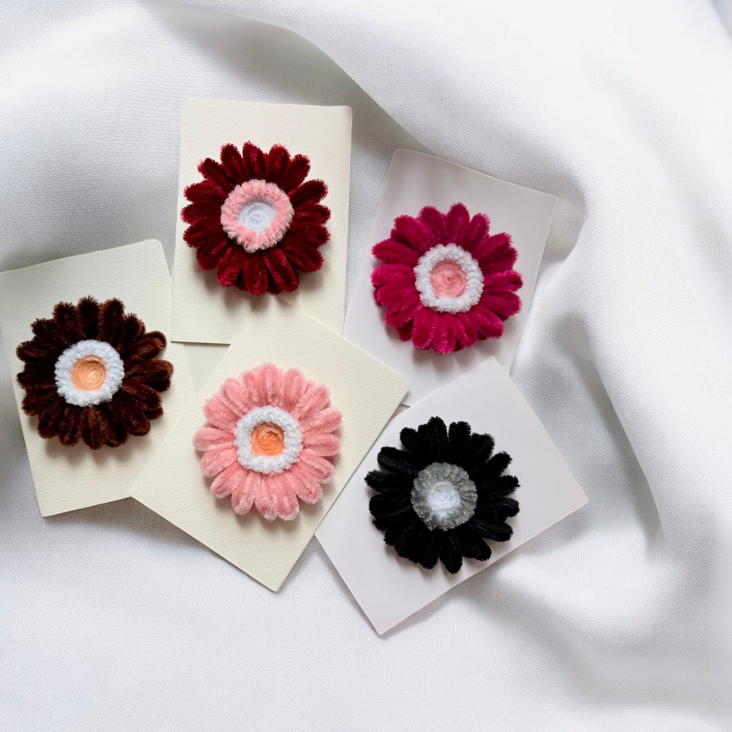 Gerbera - apsveikuma kartiņu komplekts 5gb.