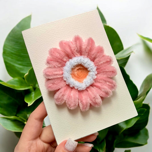 Gerbera - apsveikuma kartiņu komplekts 5gb.