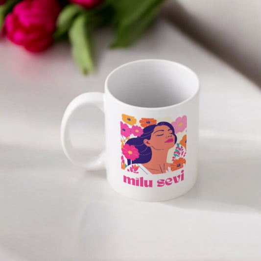 Mīlu sevi - personalizēta krūze ar tavu tekstu - Zelta Pūka