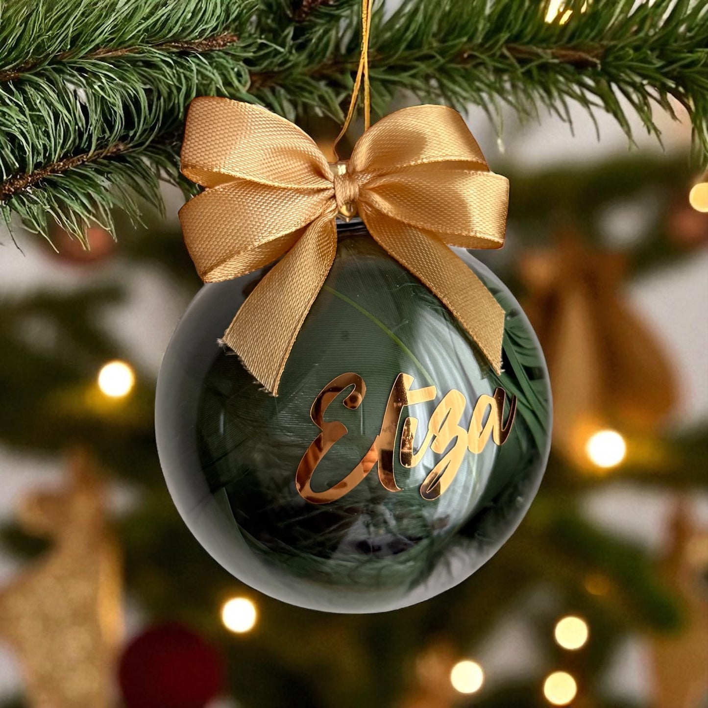 Personalizēta eglītes bumba ar vārdu 8cm