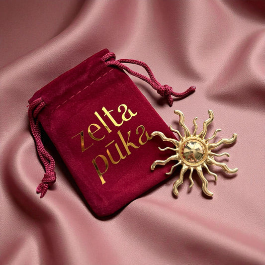 Dekoratīva piespraude SAULE