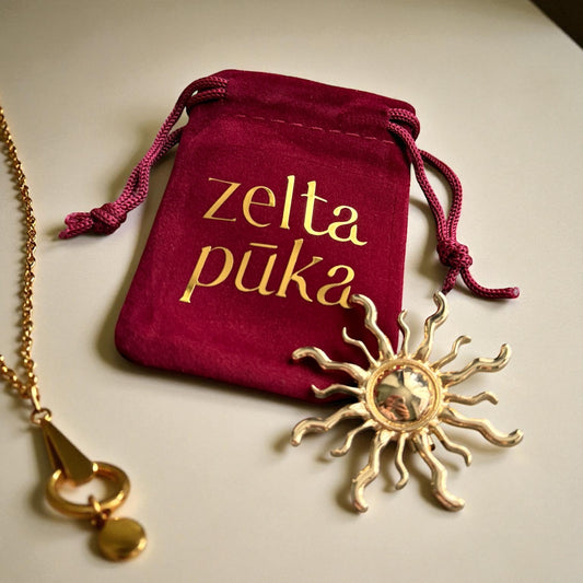 Dekoratīva piespraude SAULE