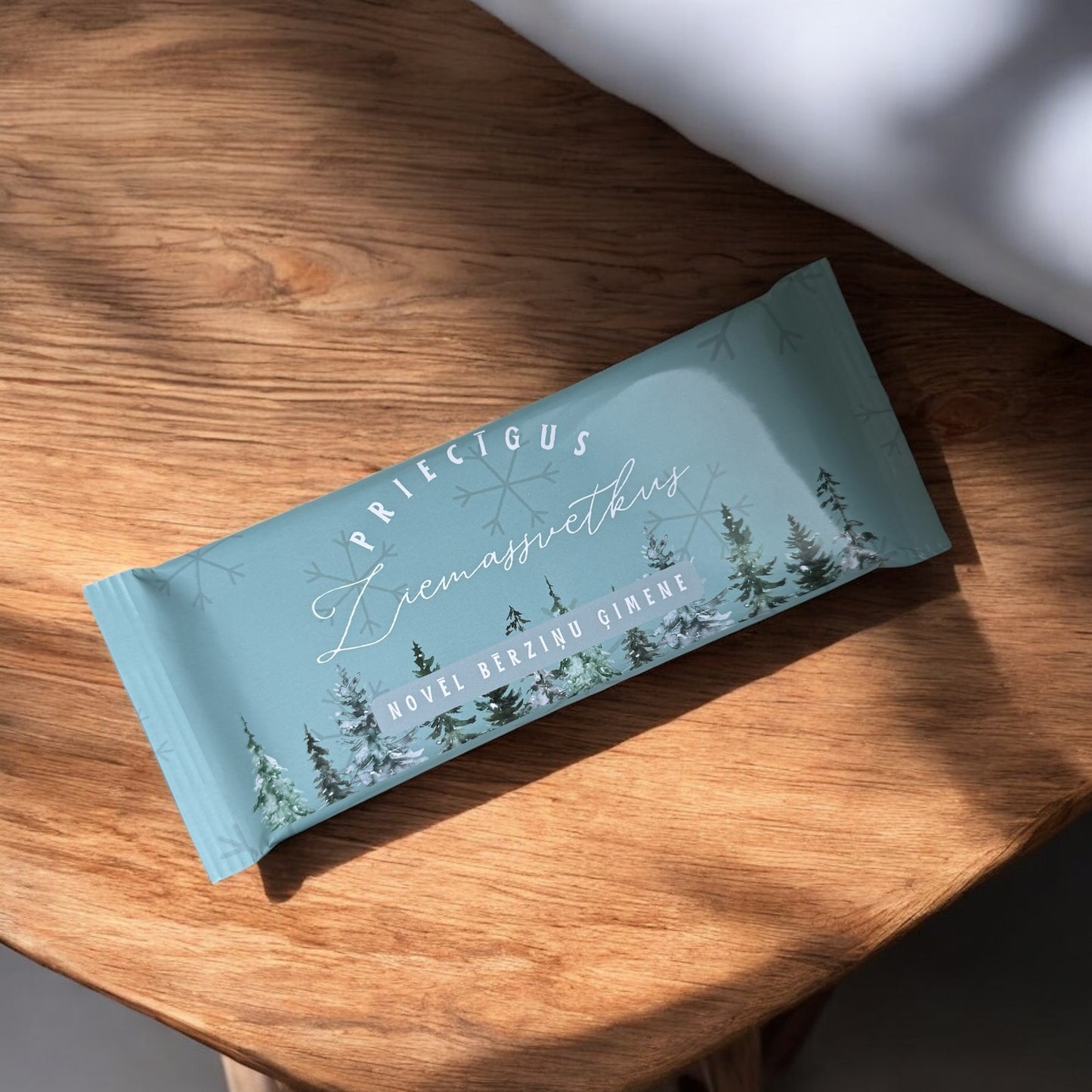 PRIECĪGUS ZIEMASSVĒTKUS - personalizēta šokolāde