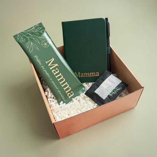 Zaļā elegance · personalizēts dāvanu komplekts