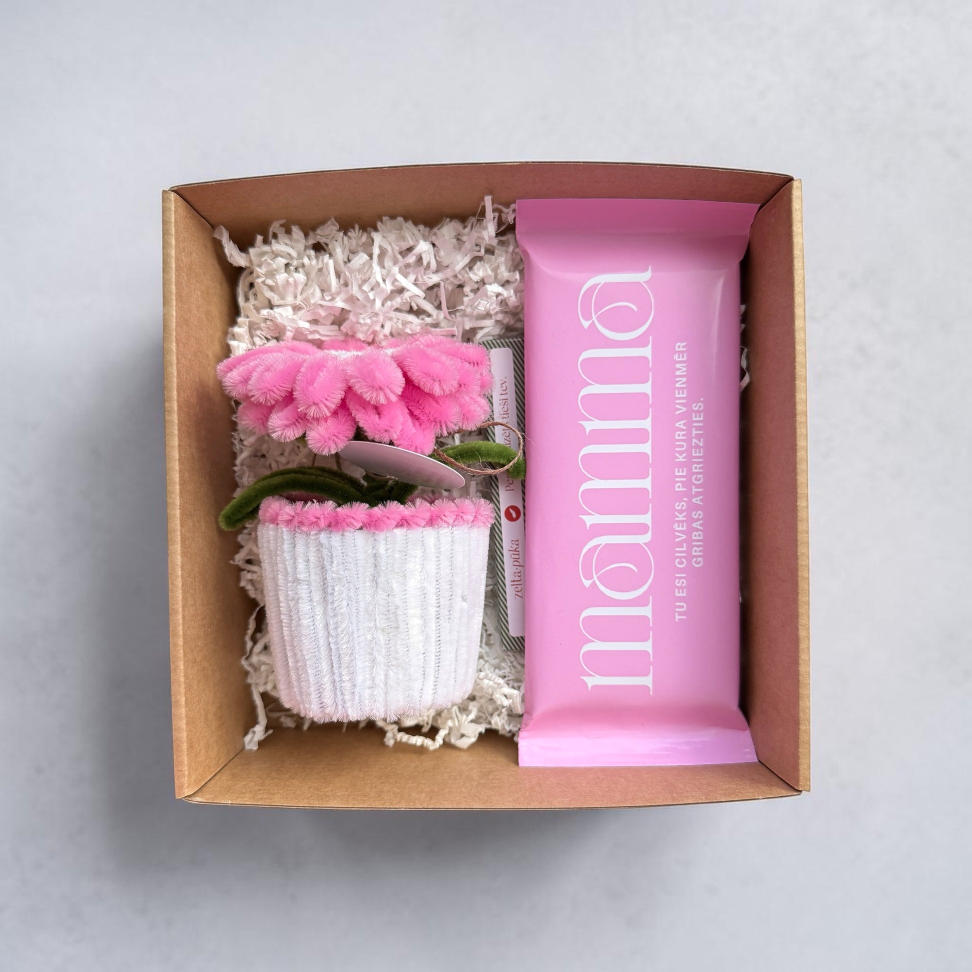 Rozā maigums · personalizēts dāvanu komplekts - Zelta Pūka