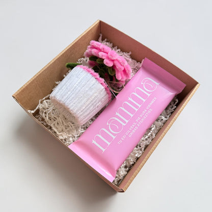 Rozā maigums MINI · personalizēts dāvanu komplekts - Zelta Pūka