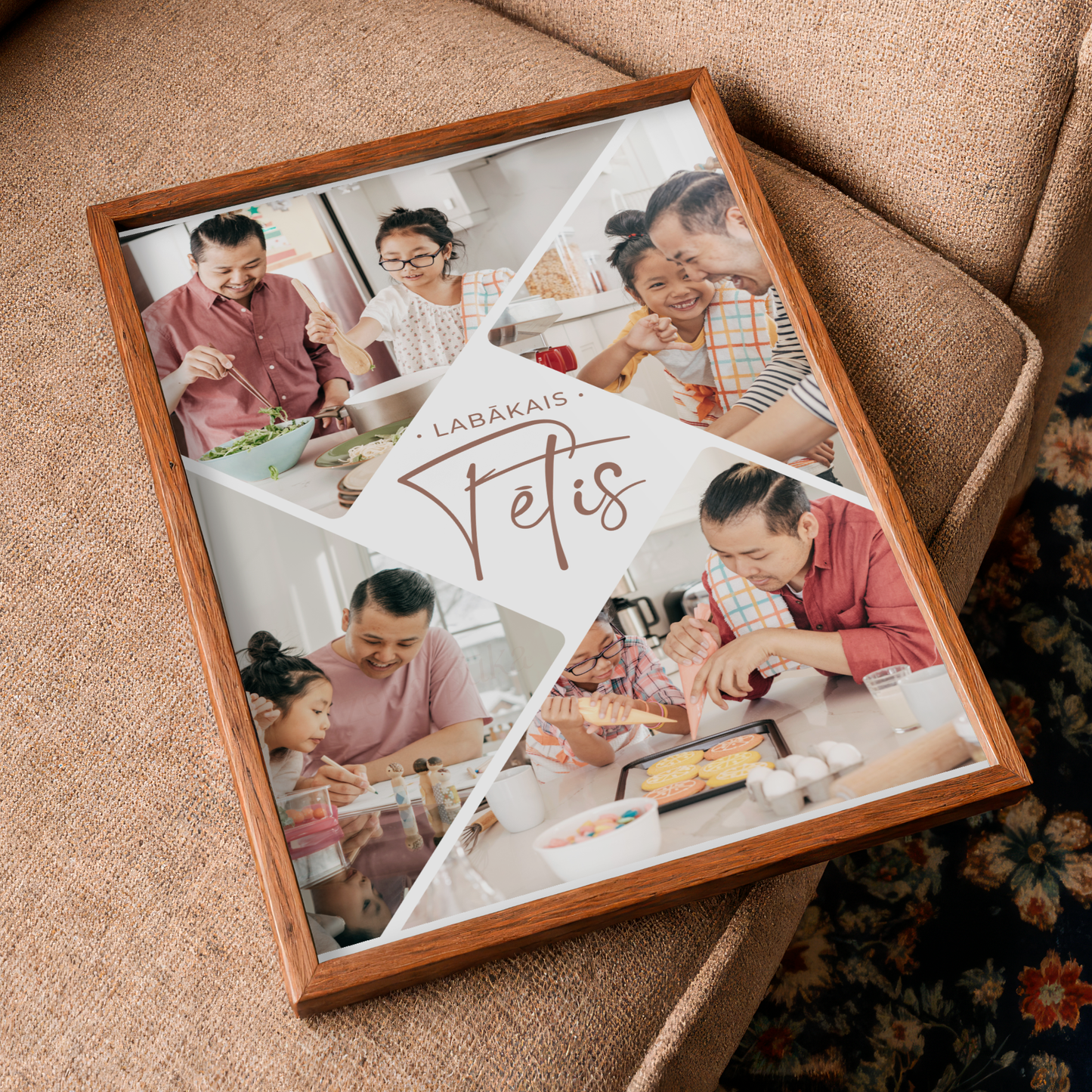personalizēts plakāts tētim ar foto kolāžu dāvana tētim