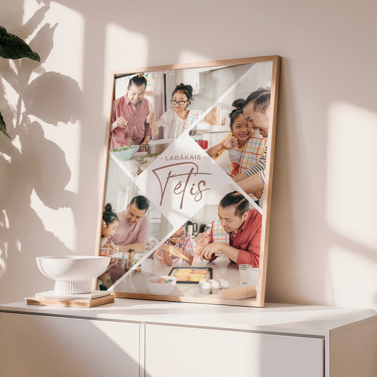 personalizēts plakāts tētim ar foto kolāžu dāvana tētim