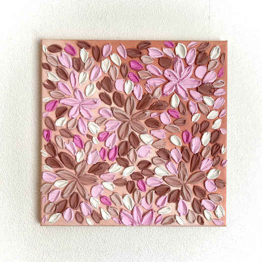 Tekstūras glezna “ROSE DREAM” 30x30cm