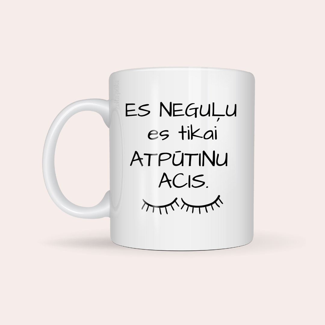 I didn't fall asleep - white ceramic mug