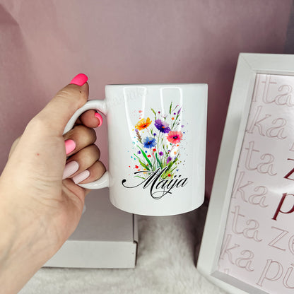 "Dear owl" personalized mug with your name