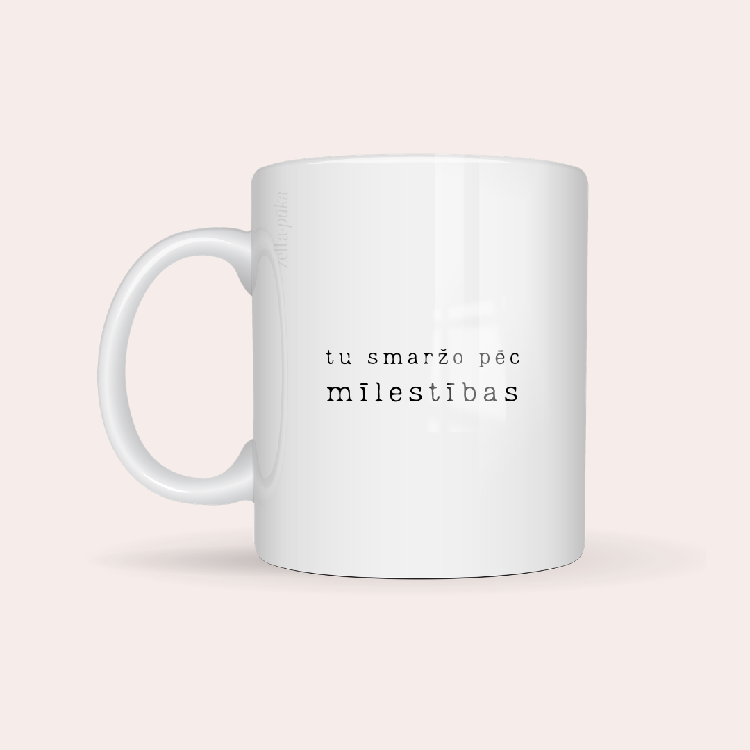 tu smaržo pēc · personalizēta krūze