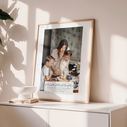 personalizēts plakāts mammai ar fotogrāfiju dāvana mammai