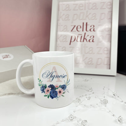 Personalized white mug with your name