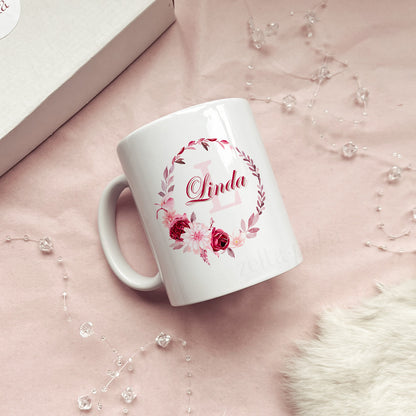 Personalized white mug with your name