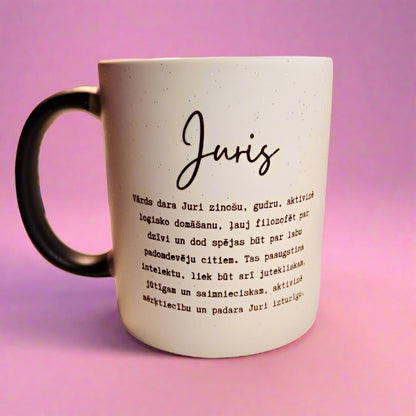 Magical "Word Meaning" mug with glitter