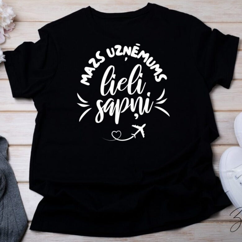 Black T-shirt for small businessmen