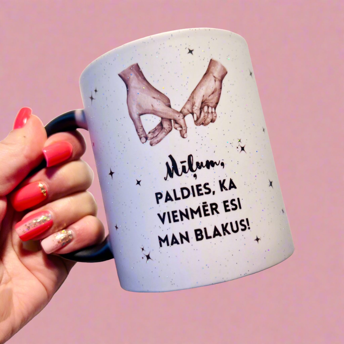 Magic mug "Touch" with personalized text